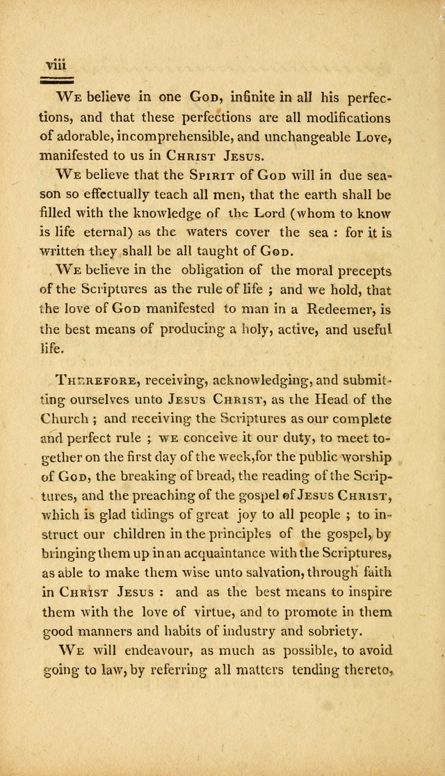 Psalms, Hymns and Spiritual Songs: selected and designed for the use of  the church universal, in public and private devotion; with an appendix, containing the original hymns omitted in the last ed. page 8