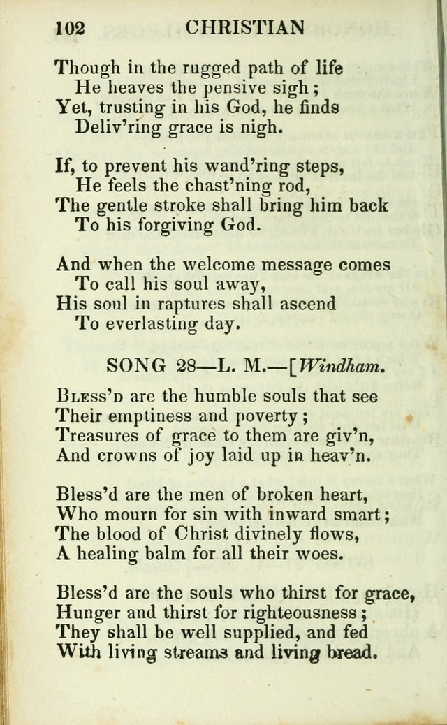 Psalms, Hymns and Spiritual Songs, Original and Selected. (14th stereotype ed.) page 102