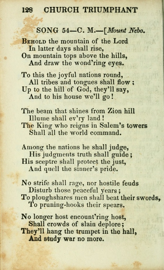 Psalms, Hymns and Spiritual Songs, Original and Selected. (14th stereotype ed.) page 128