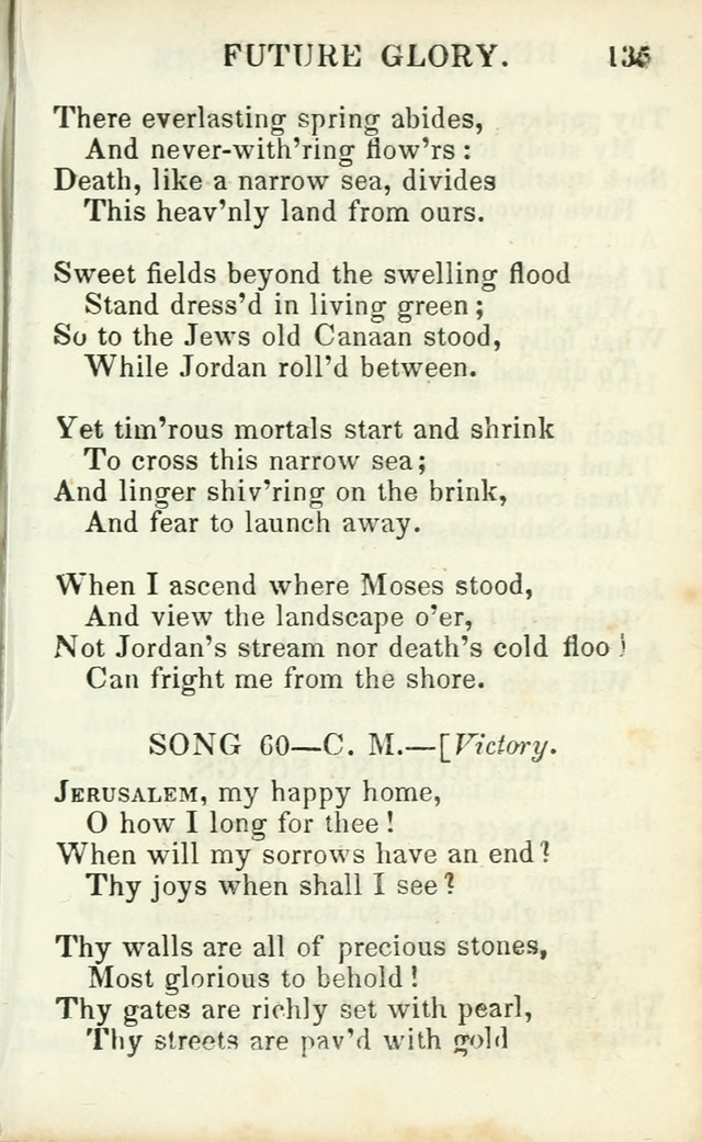 Psalms, Hymns and Spiritual Songs, Original and Selected. (14th stereotype ed.) page 135