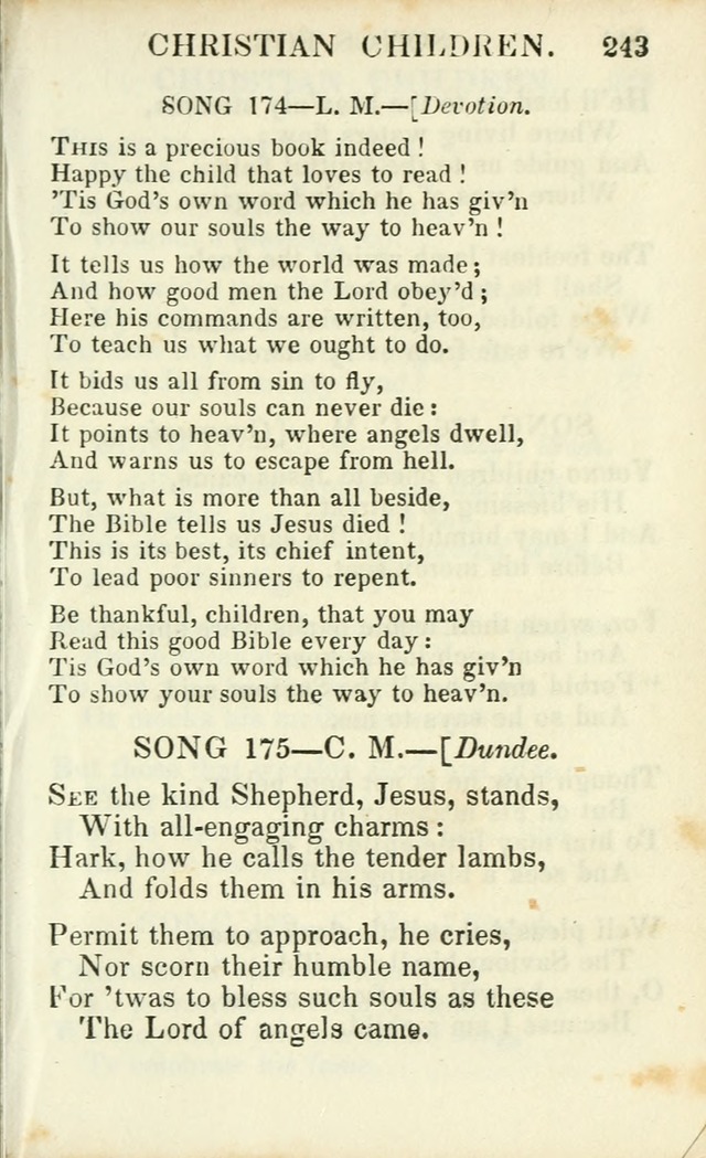 Psalms, Hymns and Spiritual Songs, Original and Selected. (14th stereotype ed.) page 243