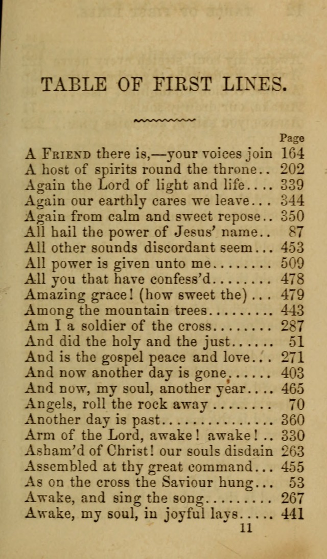 Psalms, Hymns and Spiritual Songs, Original and Selected. (7th ed.) page 11