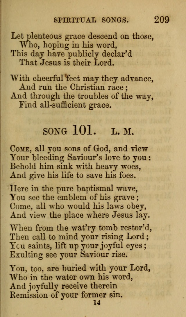 Psalms, Hymns and Spiritual Songs, Original and Selected. (7th ed.) page 209