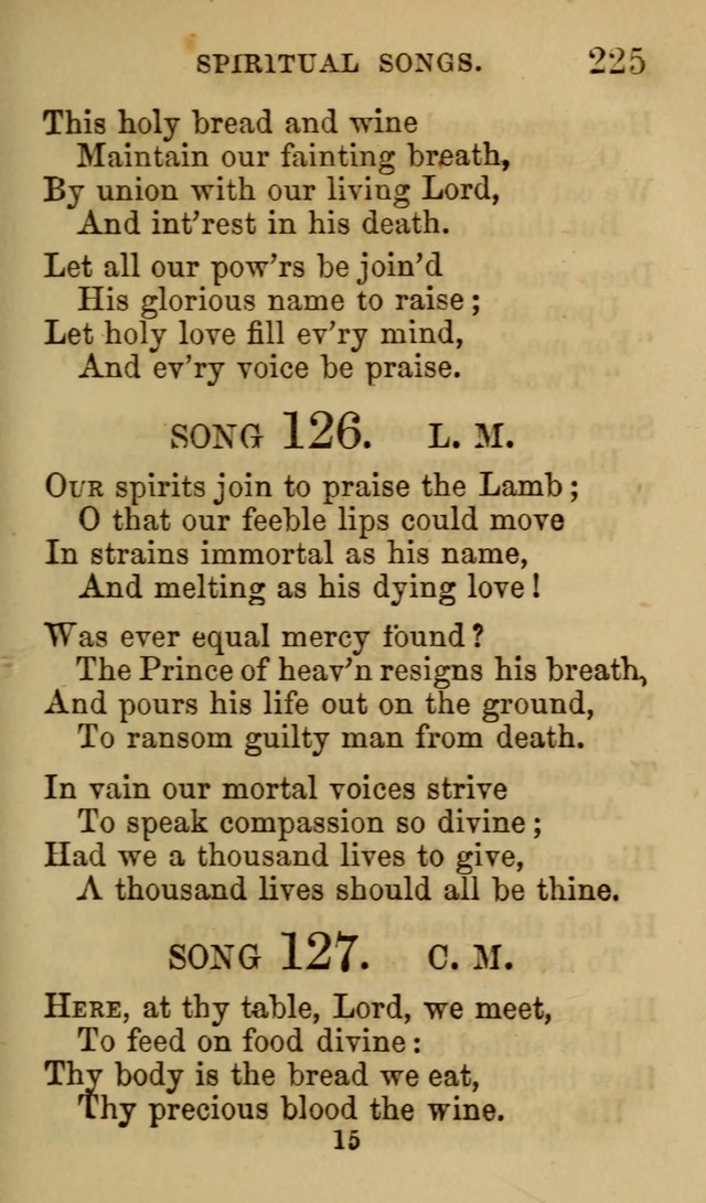 Psalms, Hymns and Spiritual Songs, Original and Selected. (7th ed.) page 225