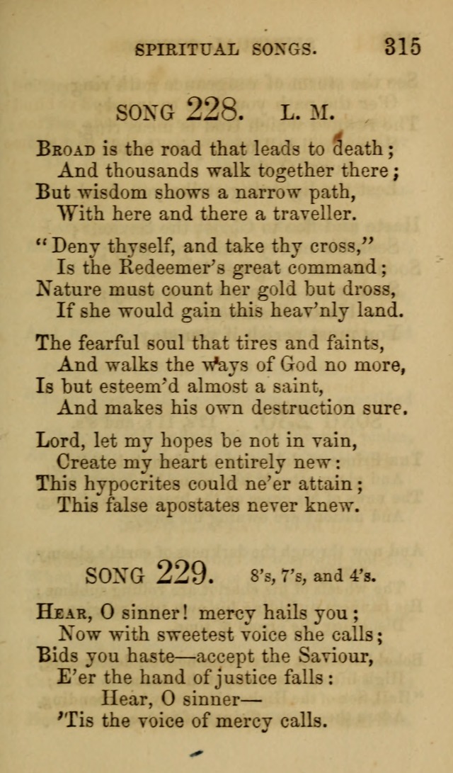 Psalms, Hymns and Spiritual Songs, Original and Selected. (7th ed.) page 315