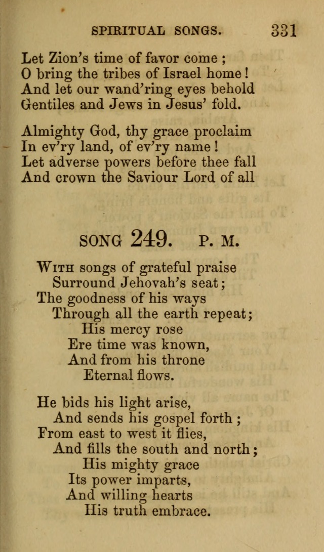 Psalms, Hymns and Spiritual Songs, Original and Selected. (7th ed.) page 331