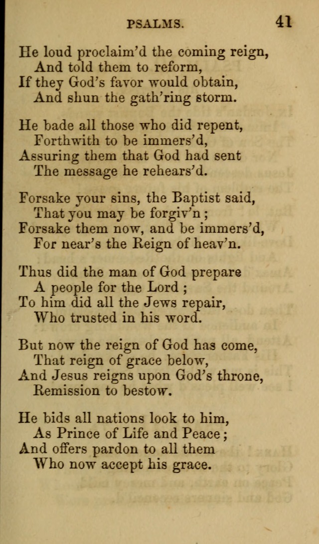 Psalms, Hymns and Spiritual Songs, Original and Selected. (7th ed.) page 41
