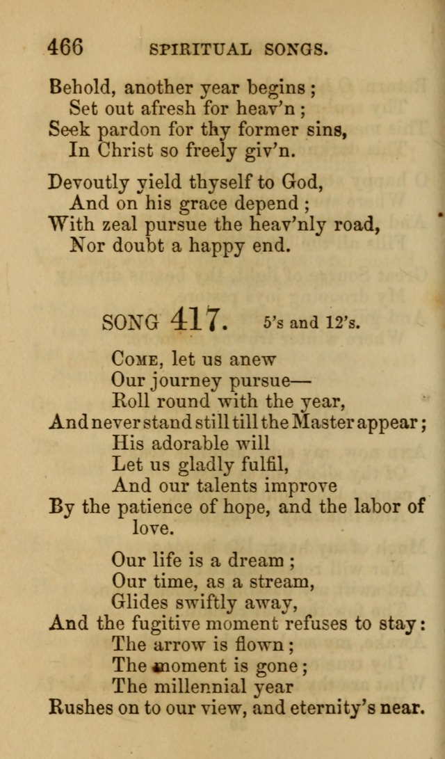 Psalms, Hymns and Spiritual Songs, Original and Selected. (7th ed.) page 466
