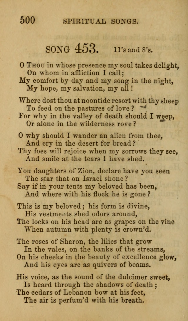 Psalms, Hymns and Spiritual Songs, Original and Selected. (7th ed.) page 500