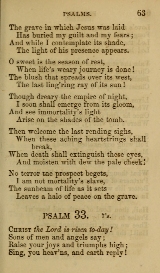 Psalms, Hymns and Spiritual Songs, Original and Selected. (7th ed.) page 63