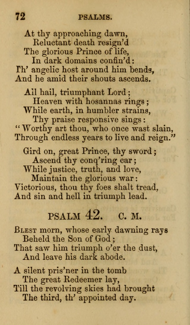 Psalms, Hymns and Spiritual Songs, Original and Selected. (7th ed.) page 72