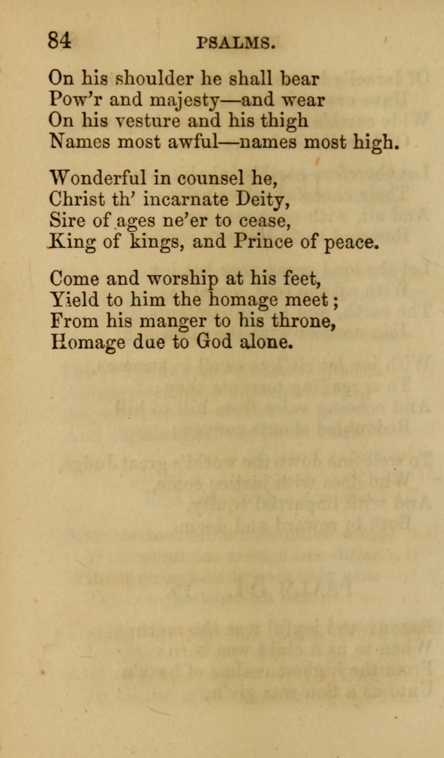 Psalms, Hymns and Spiritual Songs, Original and Selected. (7th ed.) page 84