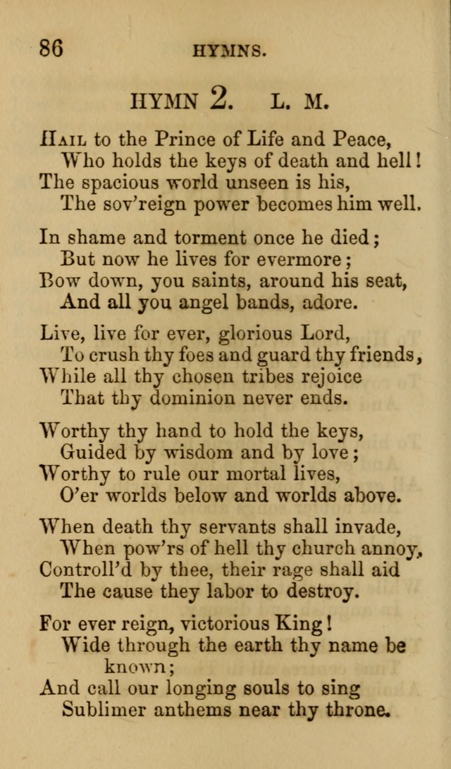 Psalms, Hymns and Spiritual Songs, Original and Selected. (7th ed.) page 86
