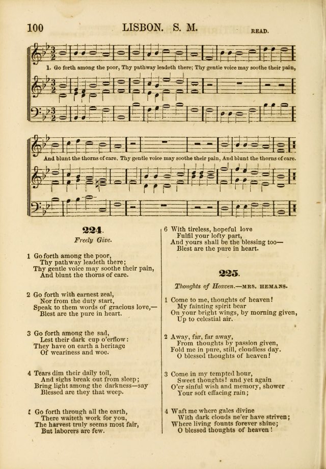 The Psalms of Life: A Compilation of Psalms, Hymns, Chants, Anthems, &c. Embodying the Spiritual, Progressive and Reformatory Sentiment of the Present Age page 100