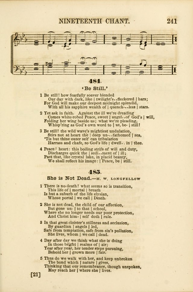 The Psalms of Life: A Compilation of Psalms, Hymns, Chants, Anthems, &c. Embodying the Spiritual, Progressive and Reformatory Sentiment of the Present Age page 241