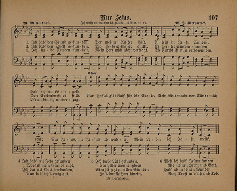 Pilger Lieder: für die Sonntagschule, Erbauungsstunde, Familie, u.s.w. page 107