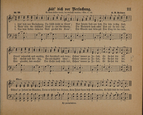 Pilger Lieder: für die Sonntagschule, Erbauungsstunde, Familie, u.s.w. page 111
