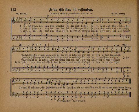Pilger Lieder: für die Sonntagschule, Erbauungsstunde, Familie, u.s.w. page 112