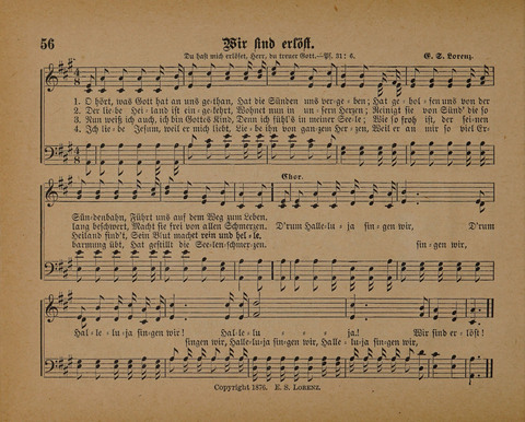 Pilger Lieder: für die Sonntagschule, Erbauungsstunde, Familie, u.s.w. page 56