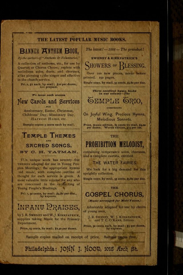 Prohibition Melodist: to which is added the Water Fairies (a temperance cantata) page 139