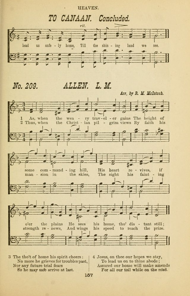 Prayer and Praise: or Hymns and Tunes for Prayer Meetings, Praise Meetings, Experience Meetings, Revivals, Missionary Meetings and all special occasions of Christian work and worship page 157
