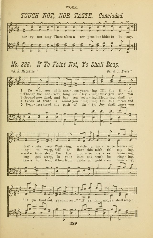 Prayer and Praise: or Hymns and Tunes for Prayer Meetings, Praise Meetings, Experience Meetings, Revivals, Missionary Meetings and all special occasions of Christian work and worship page 229