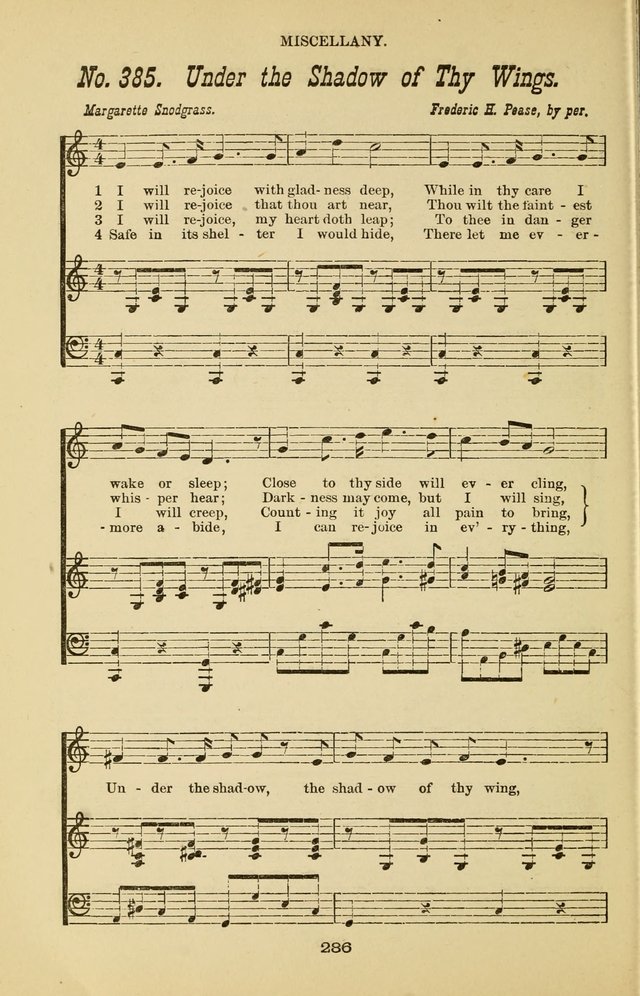 Prayer and Praise: or Hymns and Tunes for Prayer Meetings, Praise Meetings, Experience Meetings, Revivals, Missionary Meetings and all special occasions of Christian work and worship page 286