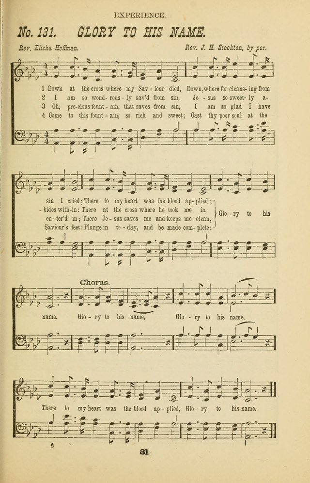 Prayer and Praise: or Hymns and Tunes for Prayer Meetings, Praise Meetings, Experience Meetings, Revivals, Missionary Meetings and all special occasions of Christian work and worship page 81