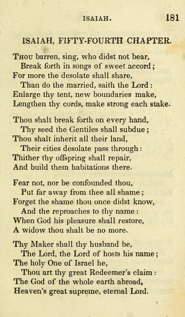 Portions of the Psalms of David, and other parts of scripture, in verse: designed as a companion for the Christian (2nd ed.) page 181