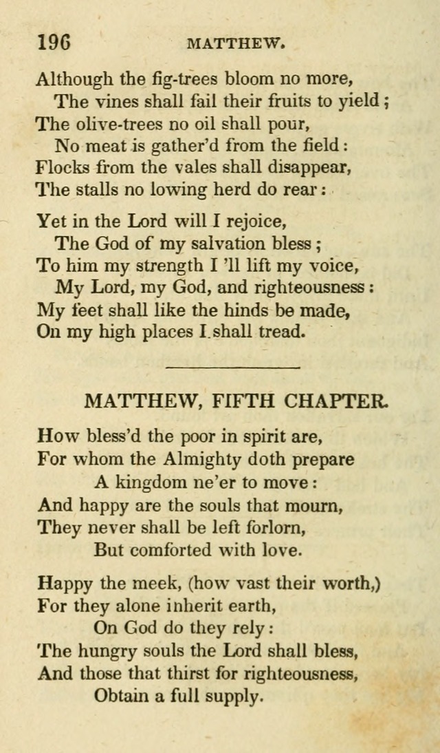 Portions of the Psalms of David, and other parts of scripture, in verse: designed as a companion for the Christian (2nd ed.) page 196