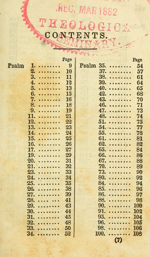 Portions of the Psalms of David, and other parts of scripture, in verse: designed as a companion for the Christian (2nd ed.) page 7