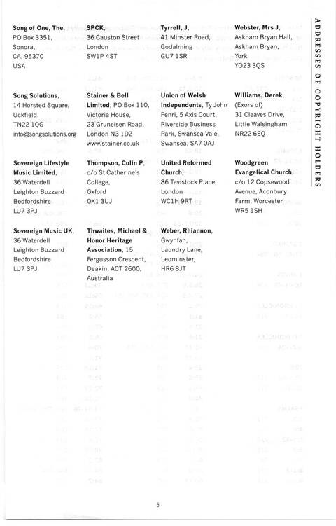 Praise! psalms hymns and songs for Christian worship page 1858