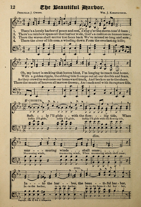 Praise in Song: a collection of hymns and sacred melodies page 12