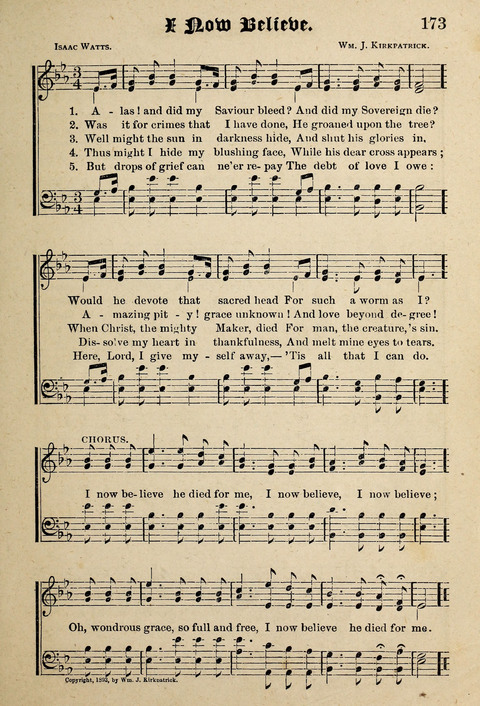 Praise in Song: a collection of hymns and sacred melodies page 173
