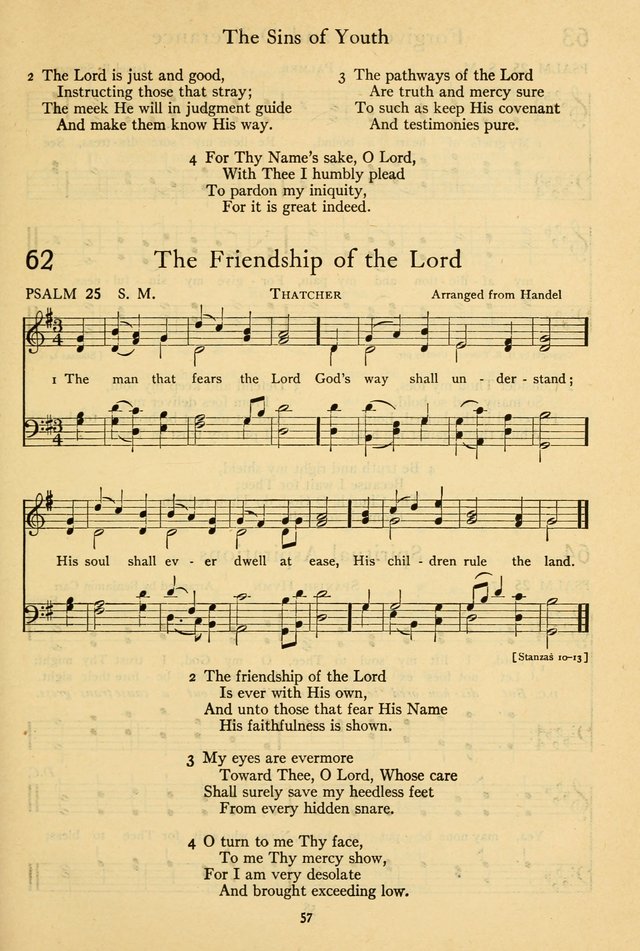The Psalter: with responsive readings page 57