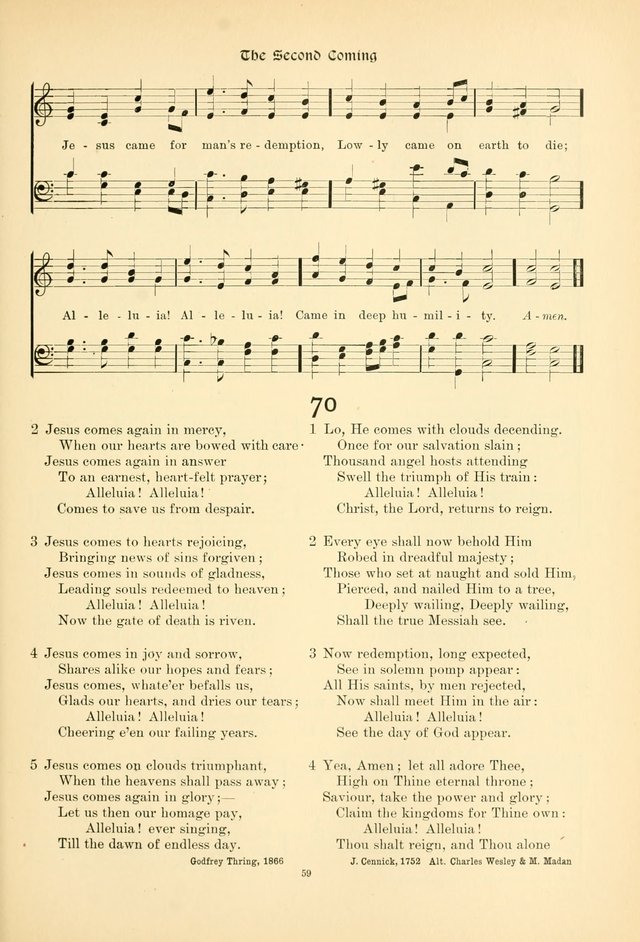 Praise Songs: a Collection of Hymns and Tunes page 72