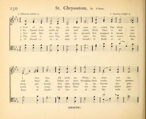Plymouth Sunday-School Hymnal: for use in schools, prayer-meetings, and missions page 250