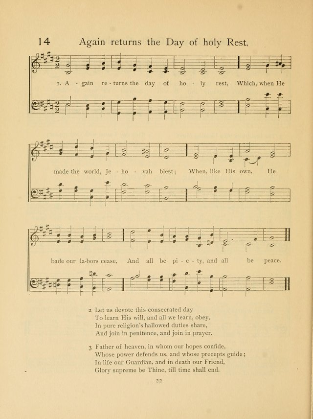 Pilgrim Songs: for the Sunday School page 22