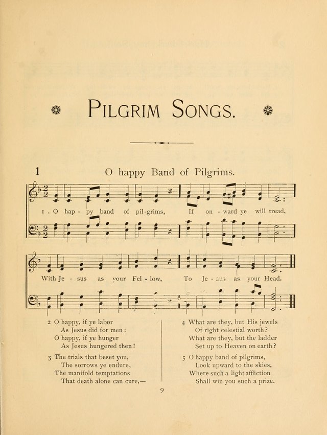 Pilgrim Songs: for the Sunday School page 9