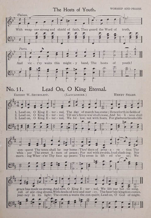 Praise and Service Songs for Sunday Schools page 11