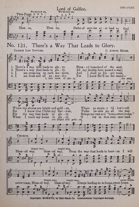 Praise and Service Songs for Sunday Schools page 127