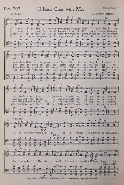 Praise and Service Songs for Sunday Schools page 182
