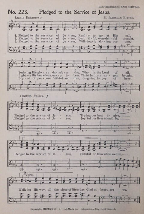 Praise and Service Songs for Sunday Schools page 196