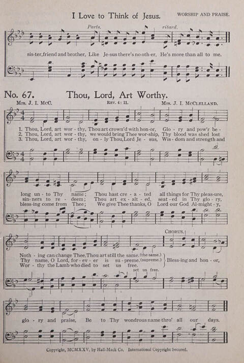 Praise and Service Songs for Sunday Schools page 63