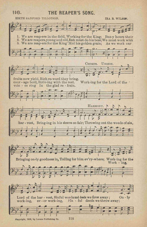 Praise Ye: a collection of sacred songs page 118
