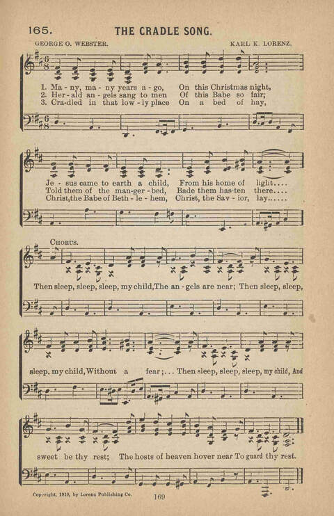 Praise Ye: a collection of sacred songs page 169