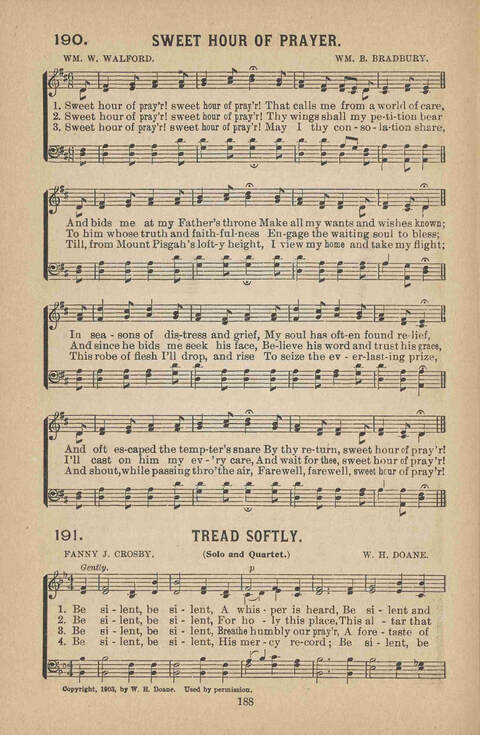 Praise Ye: a collection of sacred songs page 188