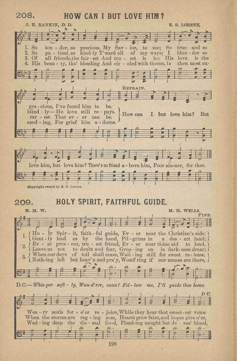 Praise Ye: a collection of sacred songs page 198