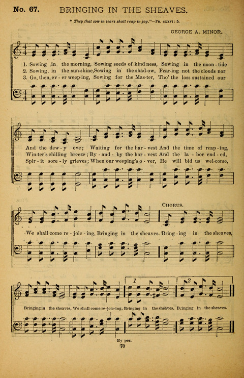Pearls of Gospel Song: for gospel workers. a choice collection of hymns and tunes page 70