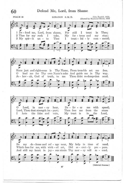 Psalter Hymnal (Red): doctrinal standards and liturgy of the Christian Reformed Church page 67